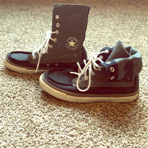 mens high top boat shoes